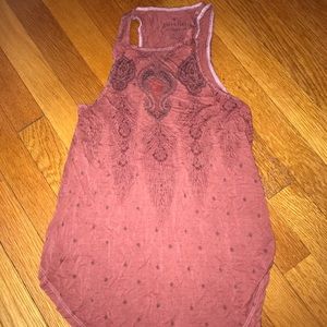 American Eagle Soft and Sexy Tank Top. Red pattern